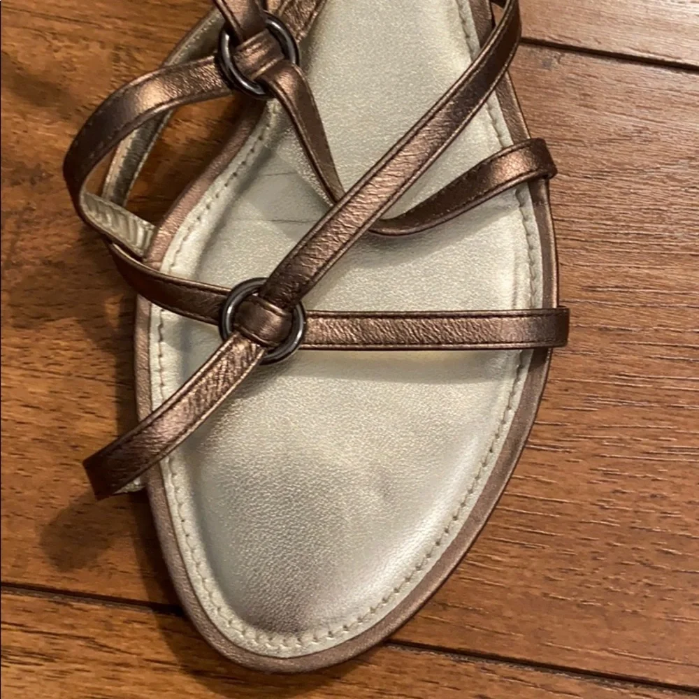 Talbots Strappy Gold Sandals